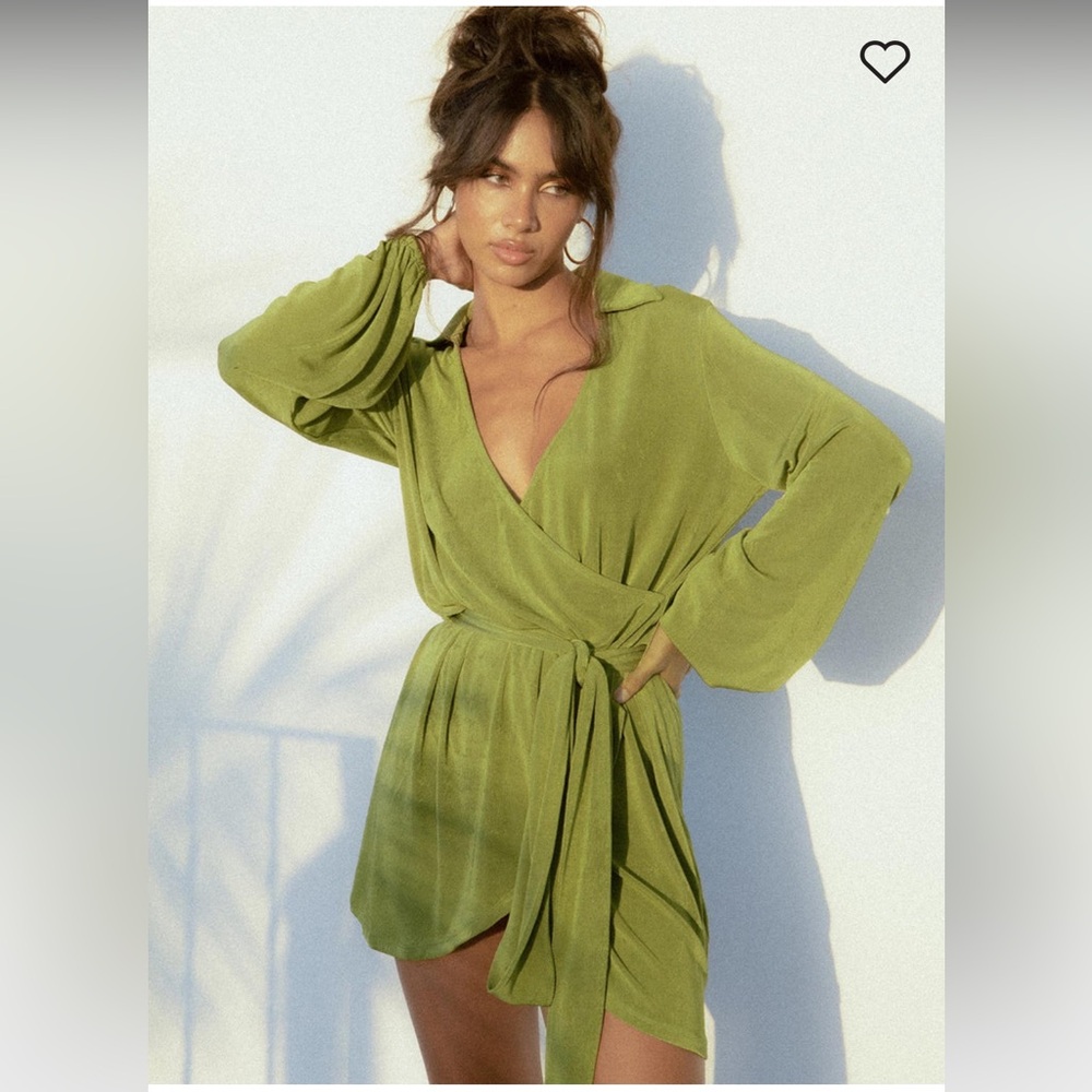 Mini green dress
